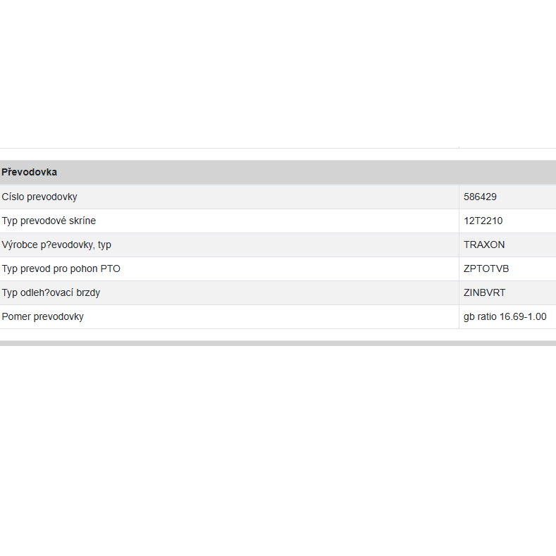 Převodovka TRAXON DAF 12 TX 2210 TD - 6