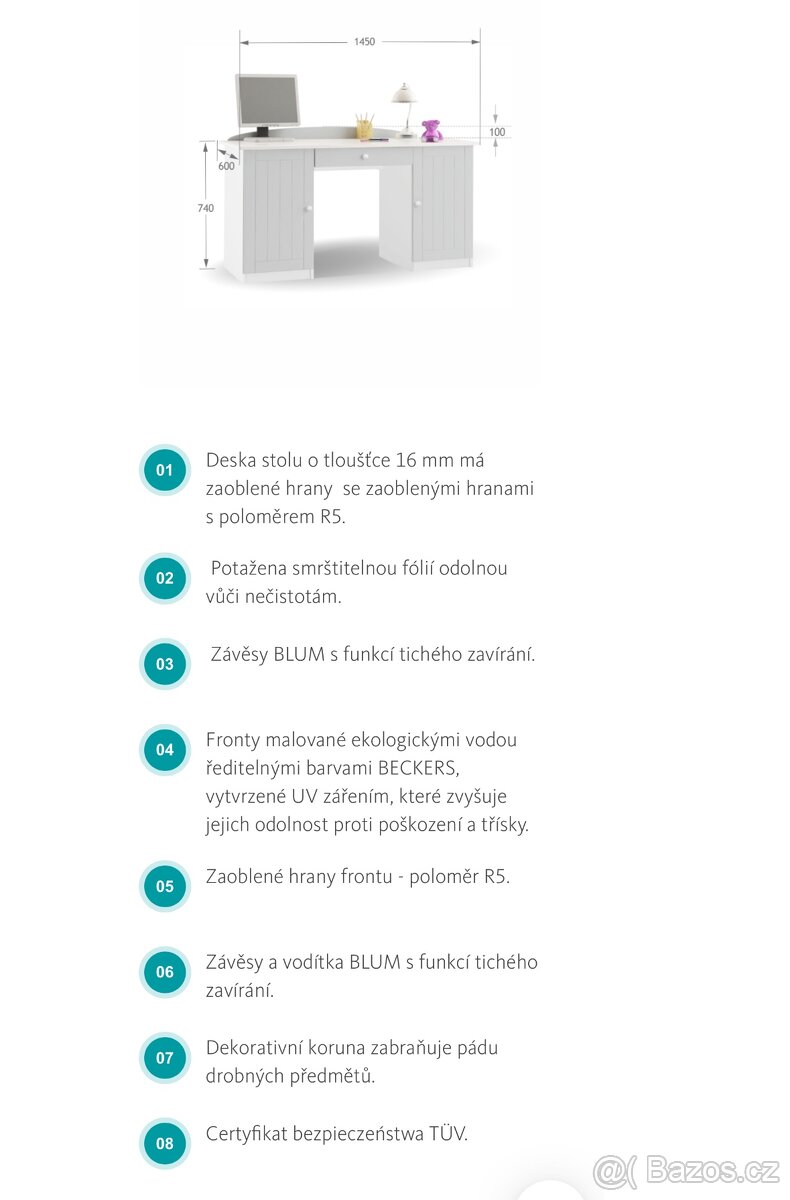 Psací stůl Meblik - 6