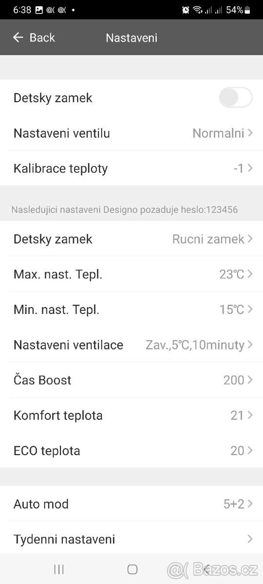 Zigbee termostatická hlavice - 6