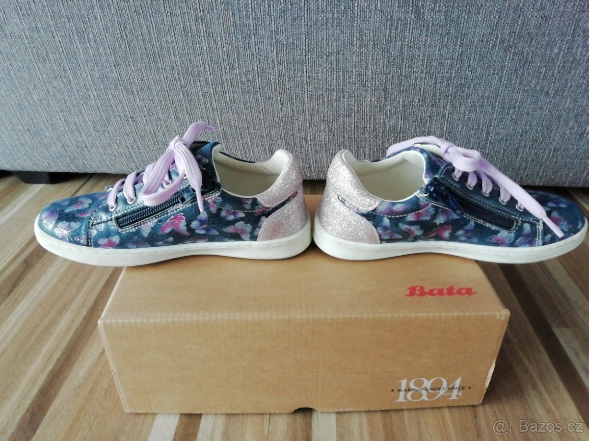 Dětské kožené tenisky BAŤA - 6