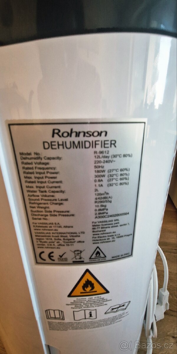 Odvlhčovač Rohnson NOVÝ - 6
