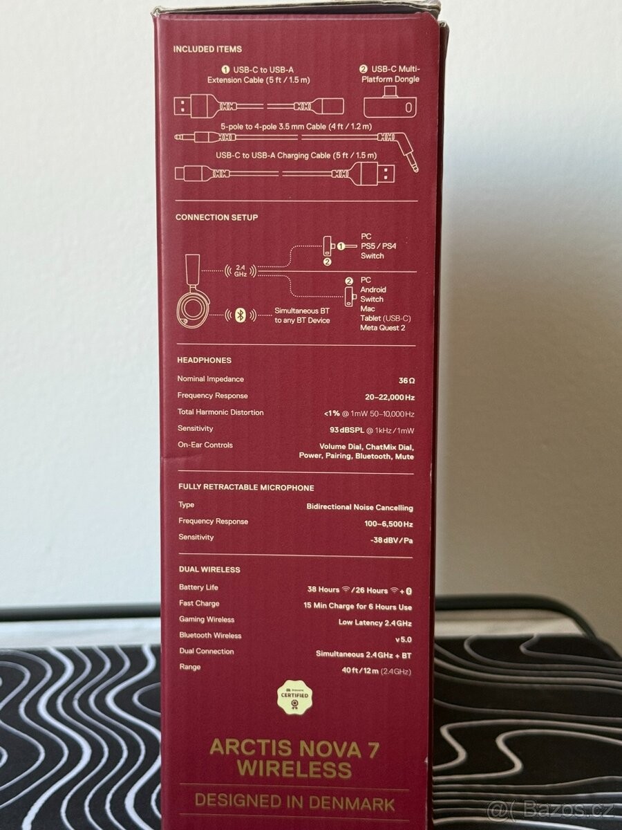 Sluchátka SteelSeries Arctis Nova 7 - Dragon Edition - 6