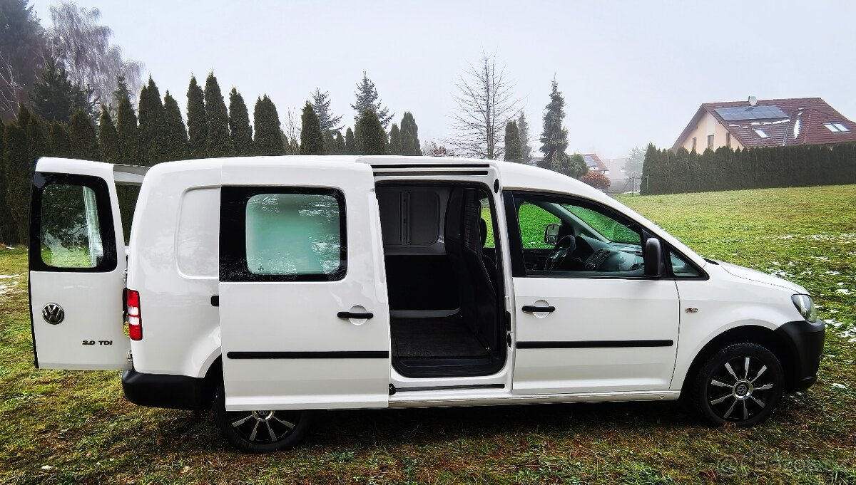 VW Caddy MAXI (long) 2.0 Tdi, 6 kvalt, výhřev, klima - 6