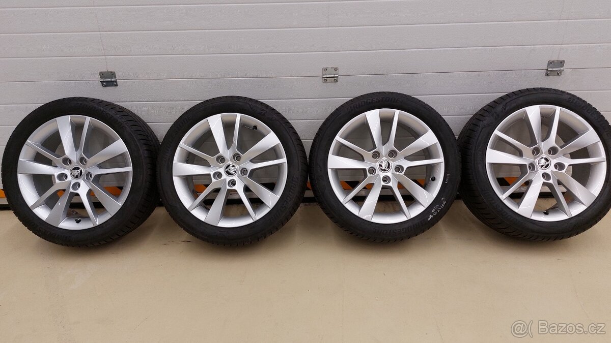 Alu kola 5x112 r17 originál TRIUS Škoda Octavia III Facelift - 6
