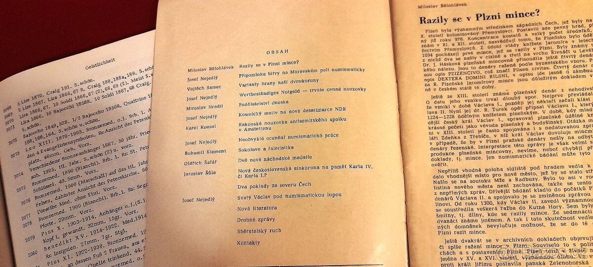 Stará numismatická literatura. - 6