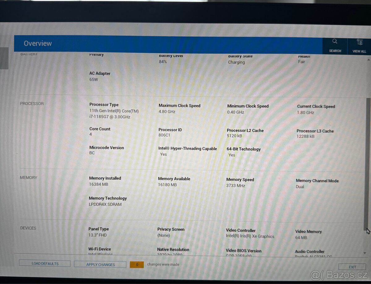 Notebook 13,3” Dell Latitude 7320 - 6