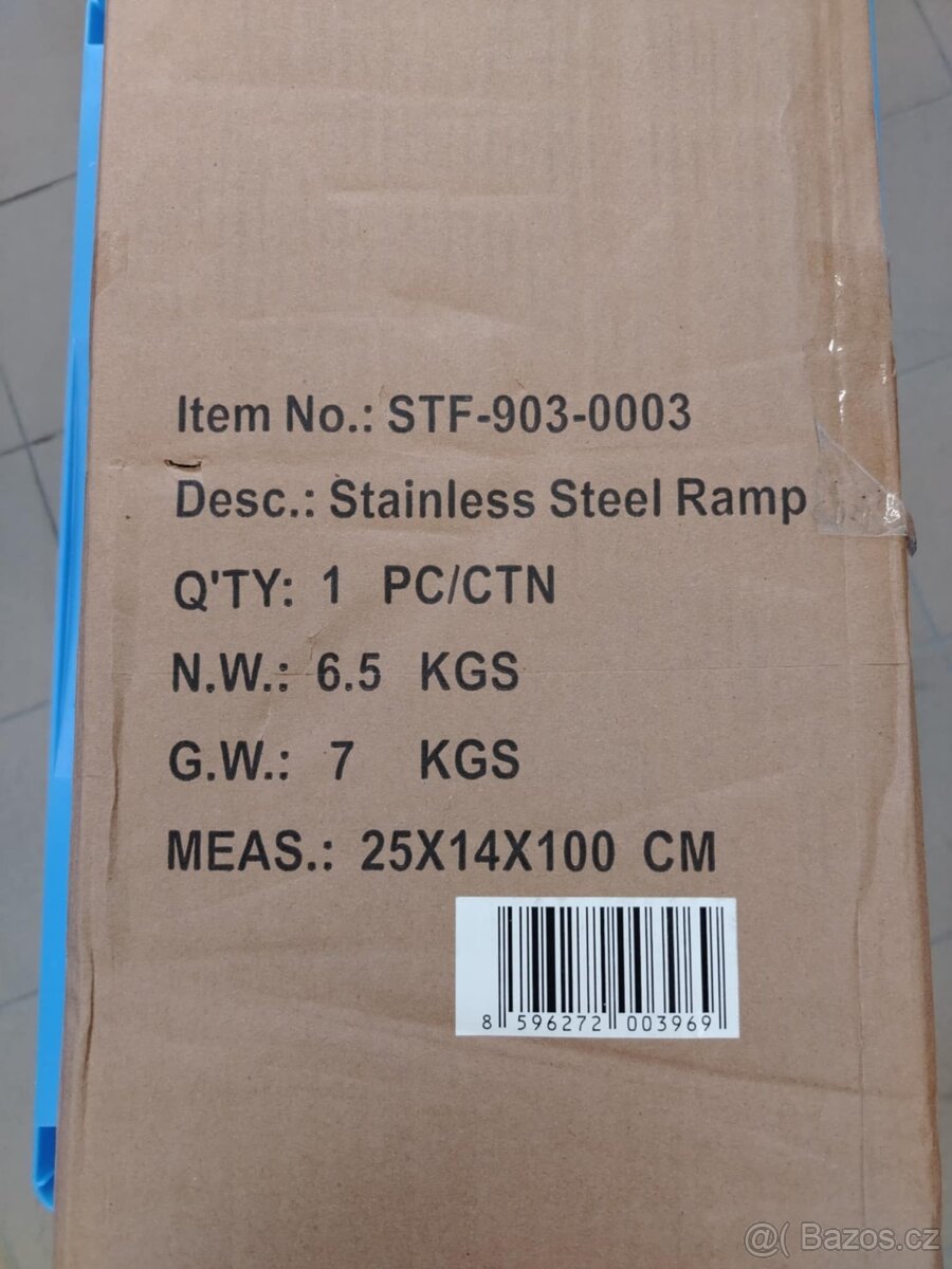 nájezd MOTION STUFF 193x23x5cm skládací, nerezový, použitý - 6