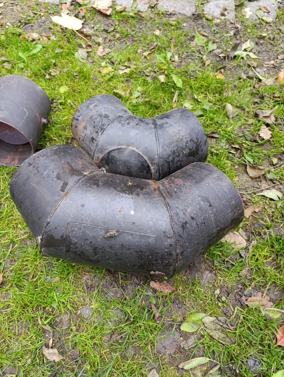 Silnostěnné, komínové roury - černý plech - 6