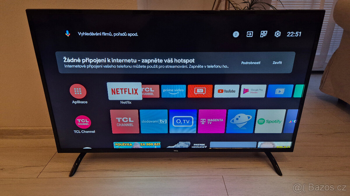 Android TCL40ES5200 101cm tv umí vše. - 6