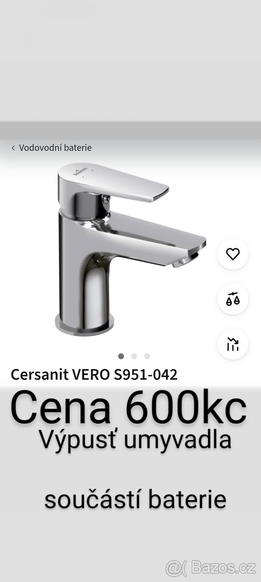 Koupelnová skříňka s umyvadlem ořech - 6