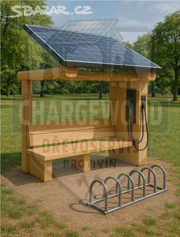 Solární odpočívadlo s nabíjením elektrokol a USB - 6