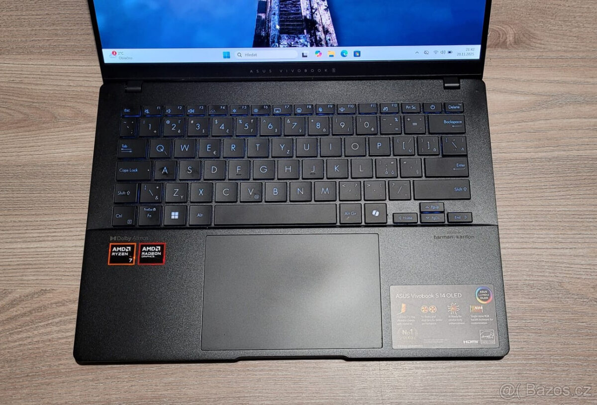 OLED Asus, Ryzen 7-8845HS 8/16x 5,10GHz,16GB DDR5,512GB SSD - 6