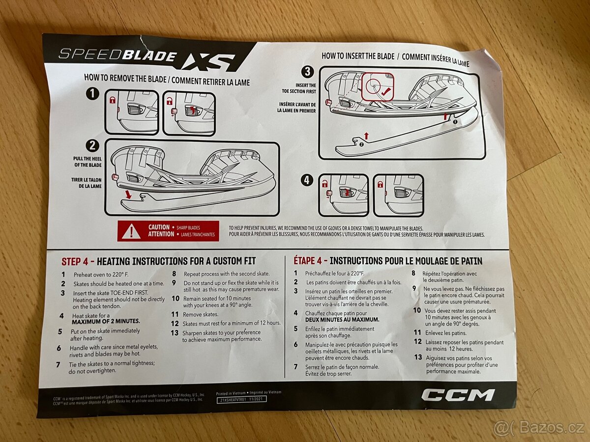 Prodám chlapecké brusle CCM Tacks AS 570 SR Wide Jet speed - 6