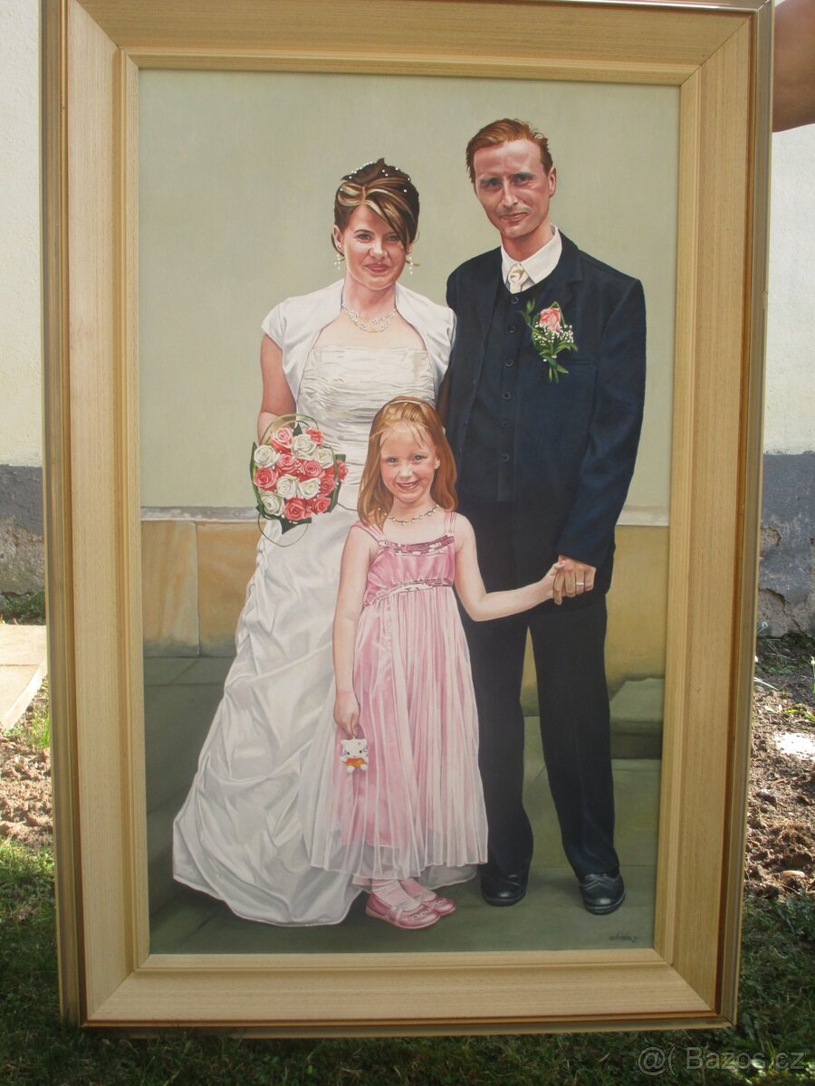 Portrét podle fotografie-olejomalba - 6