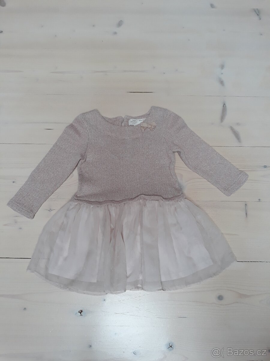 Starorůžové šaty vel 80 - 6