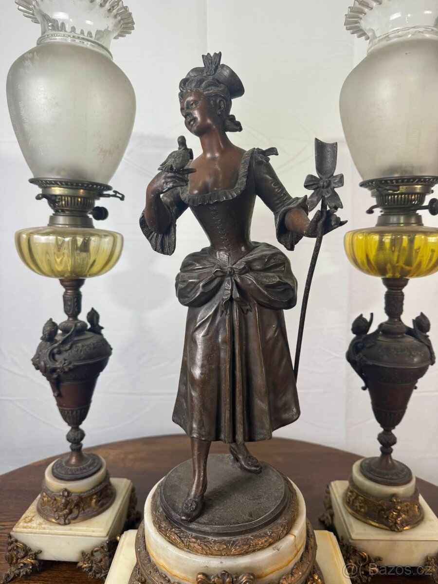 Starožitné figurální hodiny (135055) - 6