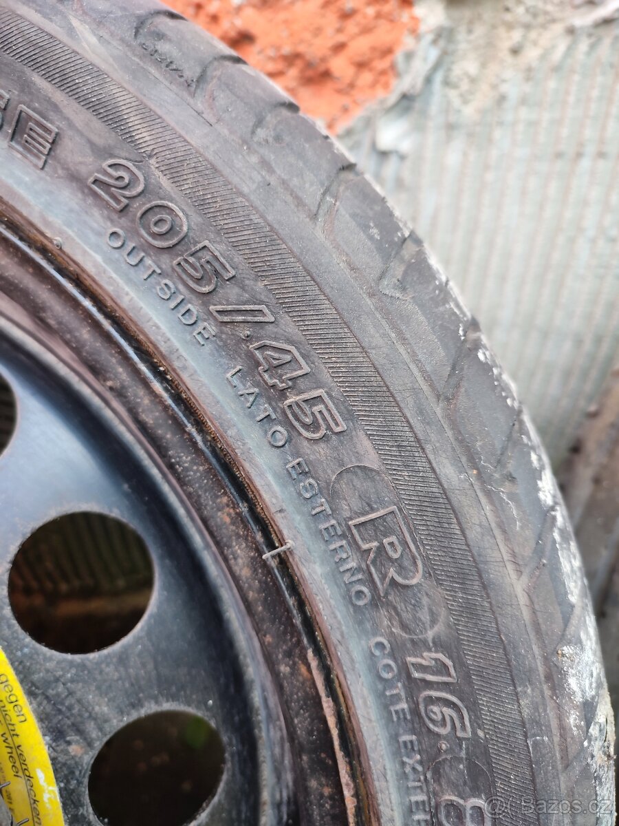 Dojezdové kolo originál VW AG 5x100 - 6