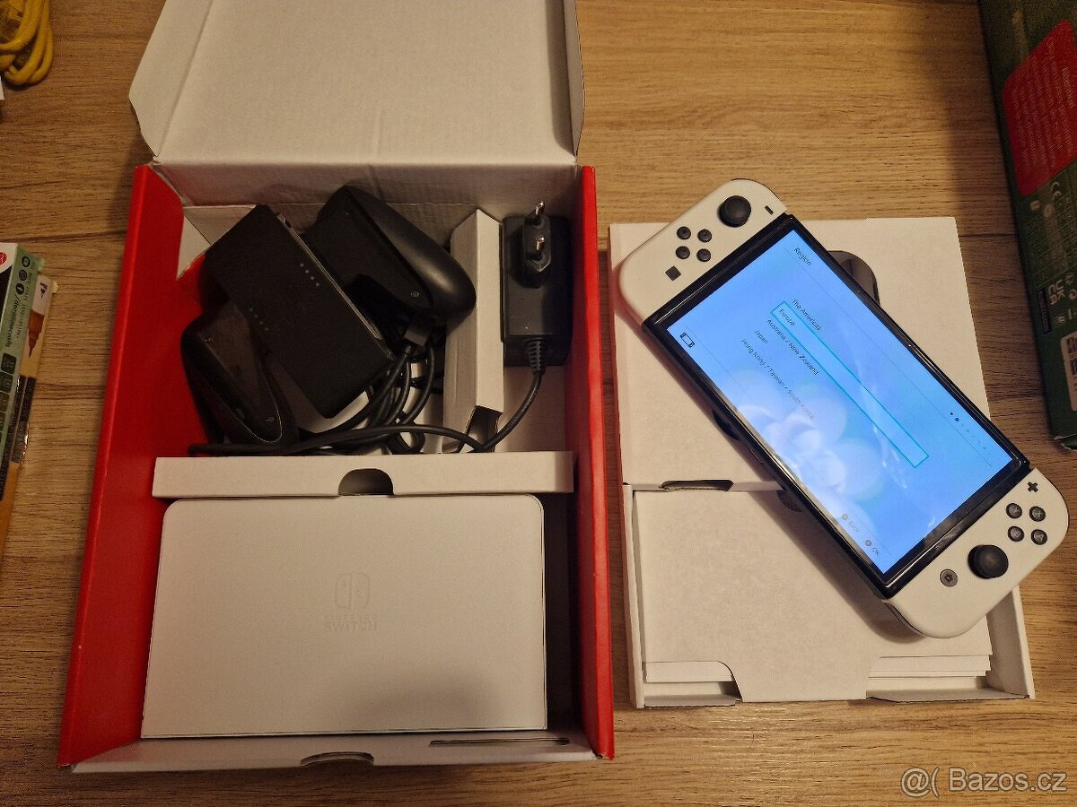 Nintendo Switch OLED White – TOP stav, kompletní balení - 6
