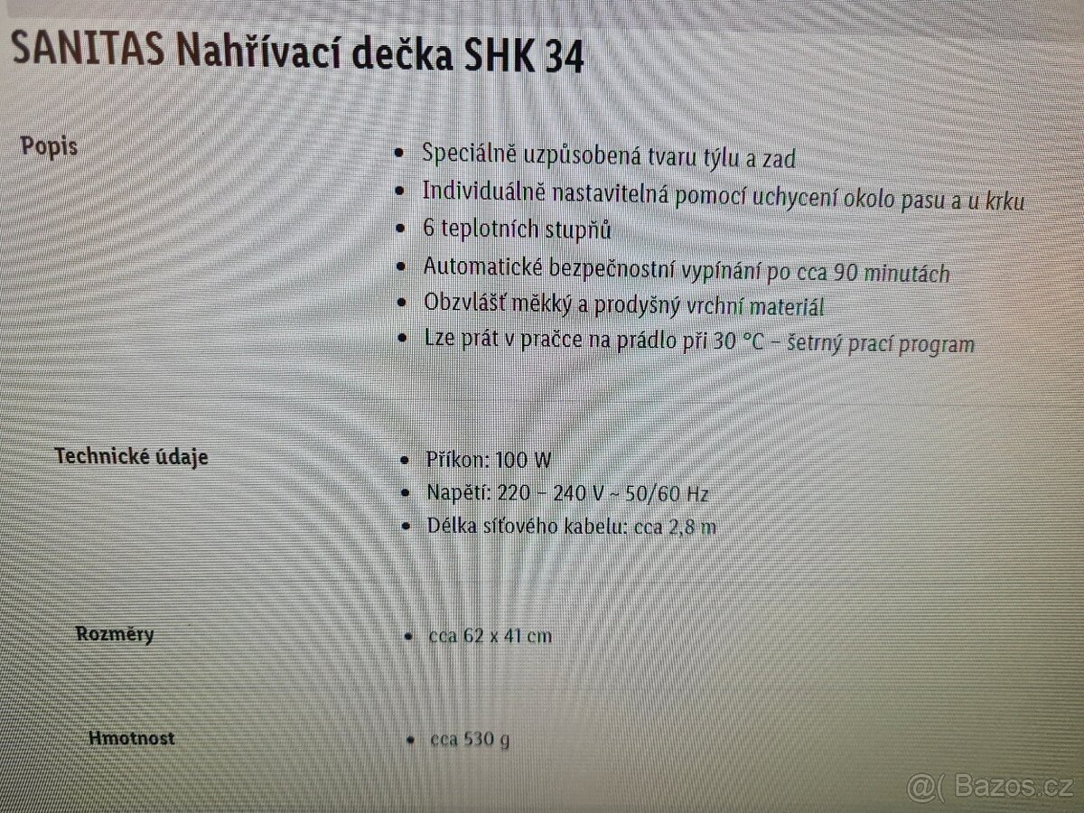 Nahřívací dečka - 6