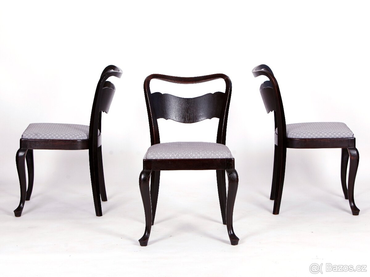 Jídelní židle THONET, nové čalounění, 4 kusy. - 6