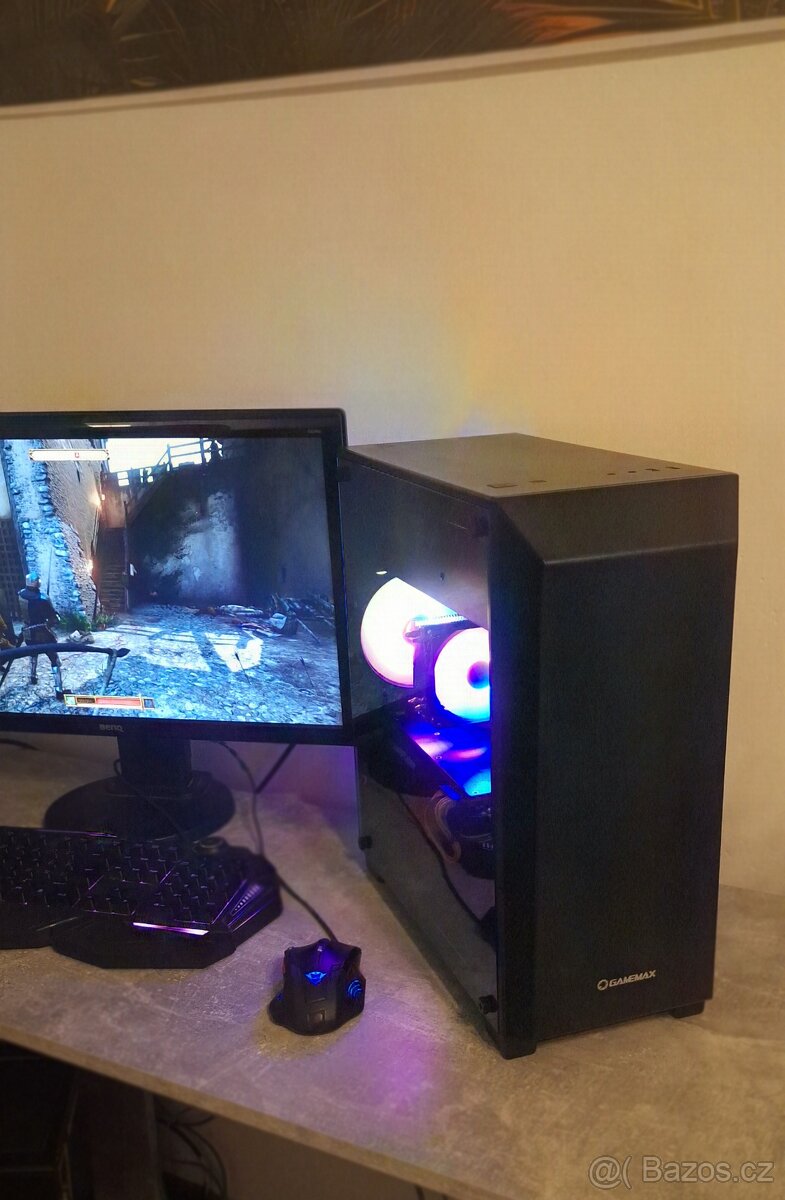 Herní Počítač + FullHD Monitor + Bezdrátová klávesnice a myš - 6
