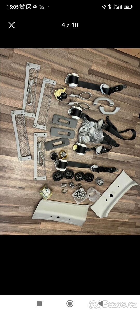 VW Caddy maxi interiérové plasty,stropnice - 6