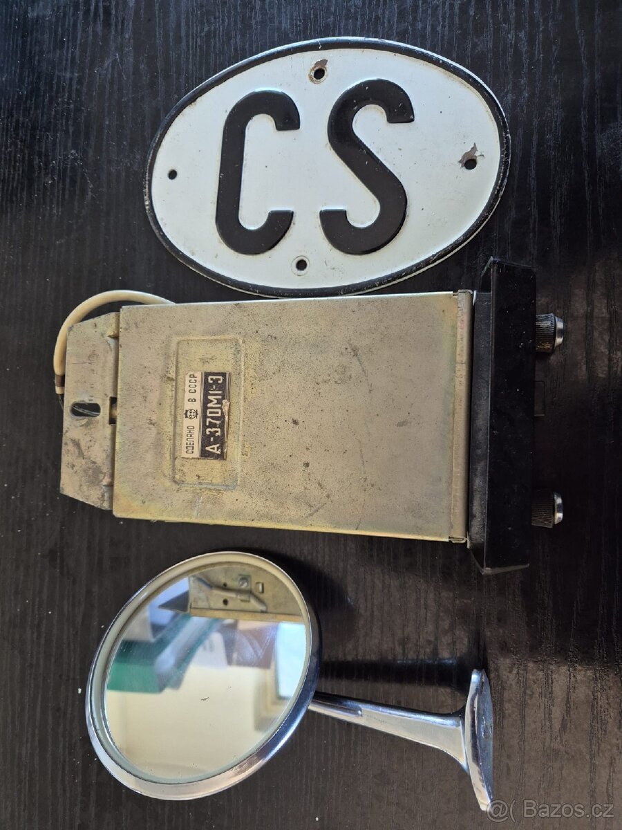 Zrcatko Vaz 2101,originál rádio, cedule cz. - 6