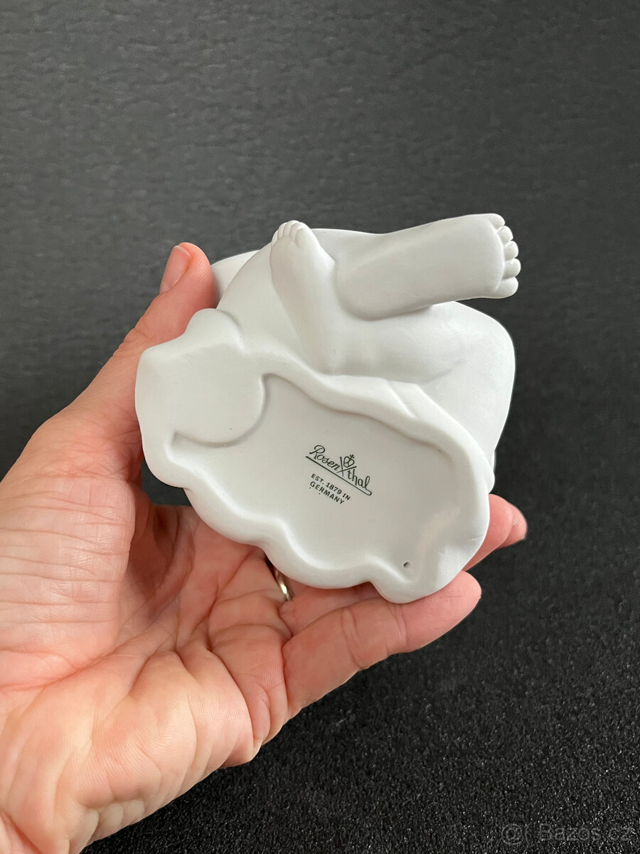 Rosenthal Soška Anděl se zajíčkem 14 cm - 6