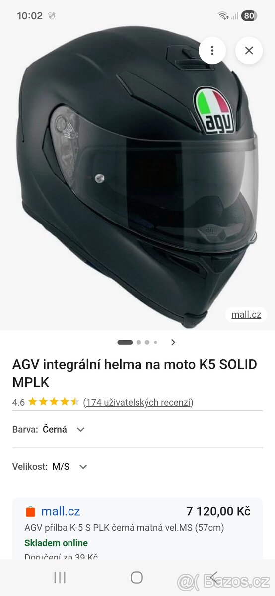 Prilba AGV K5solid vel S/M 57cm - 6