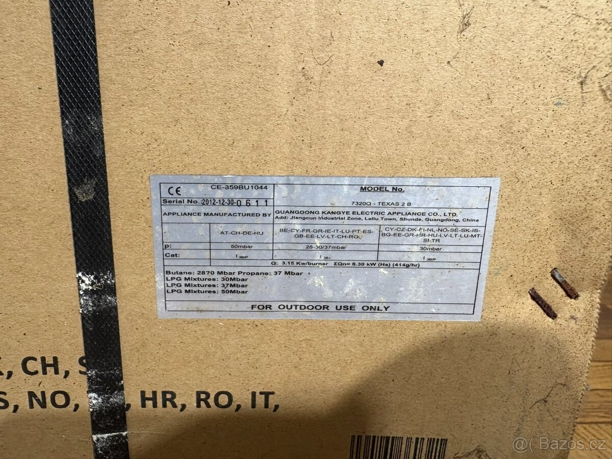 Nový nevybalený plynový gril OUTBACK Texas 2 Burner - 6