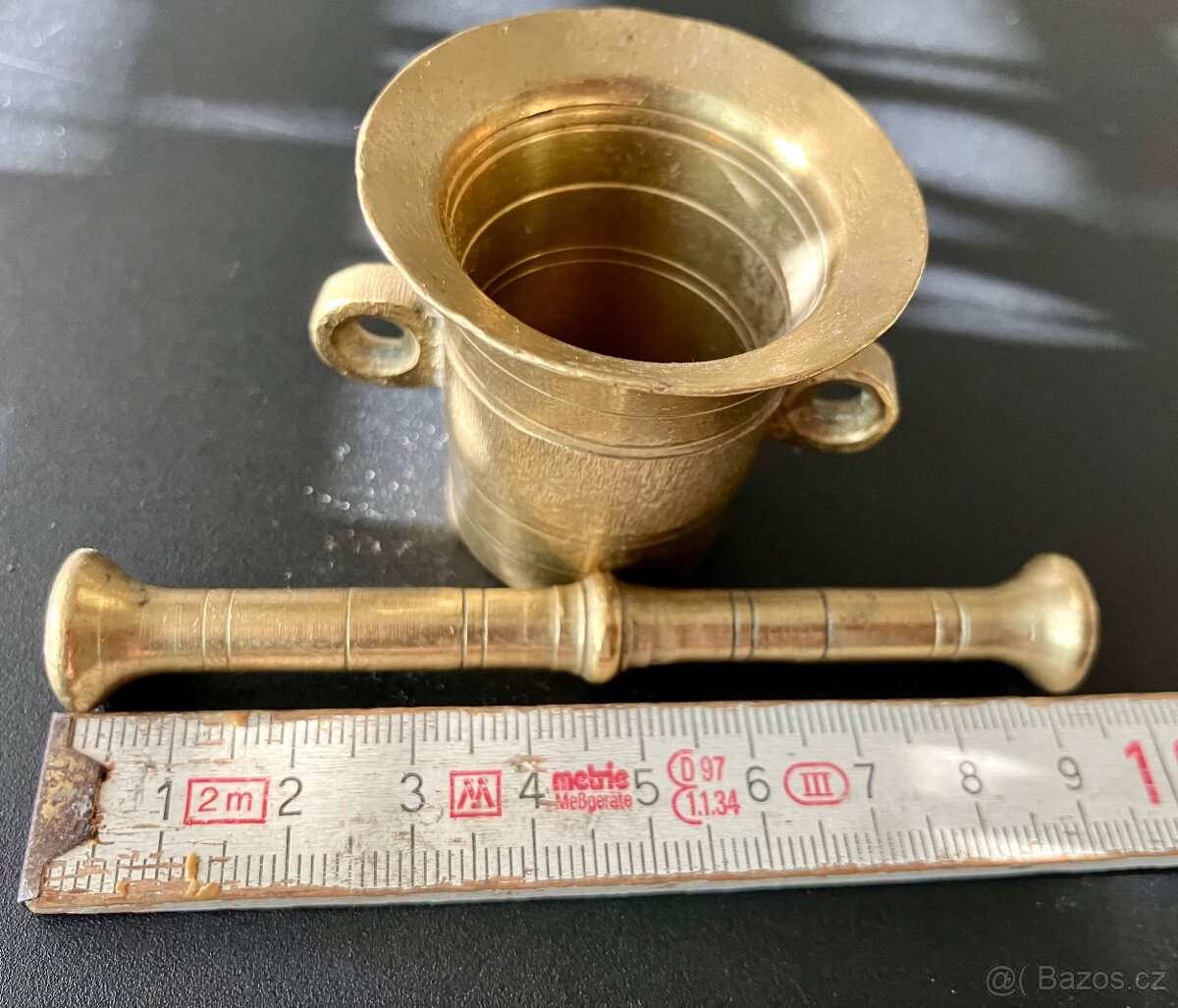 Retro mini hmoždíř s tloukem - 6