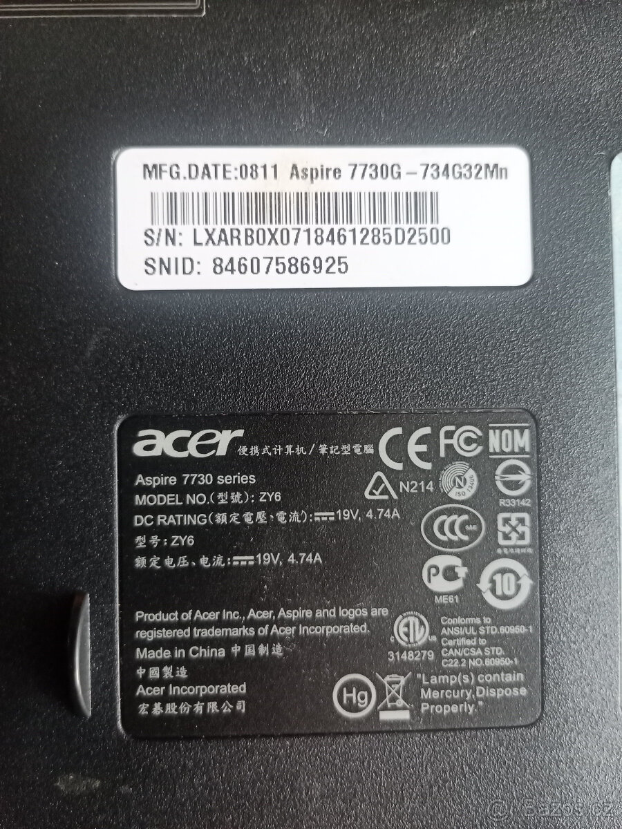 Acer Aspire 7730G 17,3" - 6