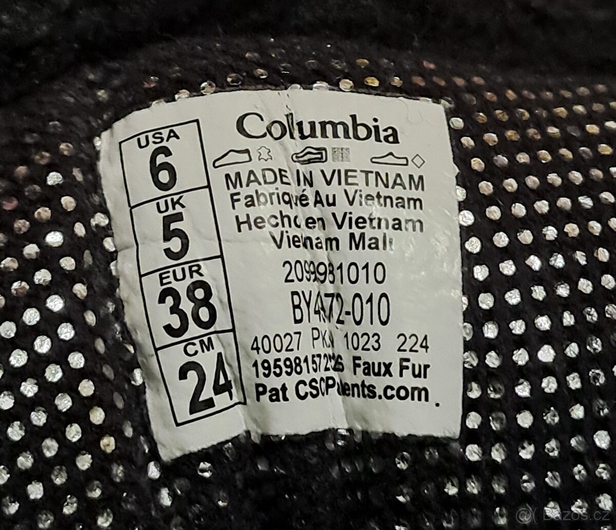 Columbia YOUTH BUGABOOT CELSIUS II, cerna, v.38, jako NOVE - 6