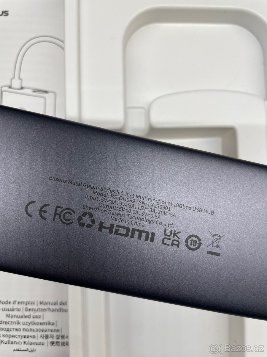 Prodám USB-C Hub Baseus - 6