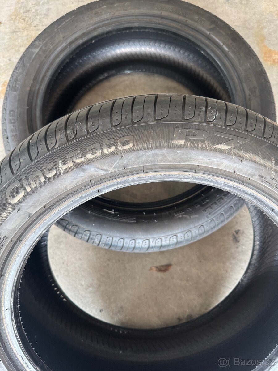 Letni pneu pirelli P7 runflat 245/45 R18 - 6