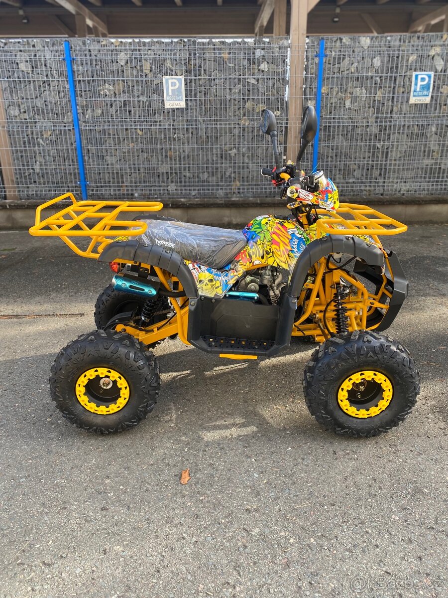 Dětská čtyřkolka Toronto 125cc - žluté grafity - 6