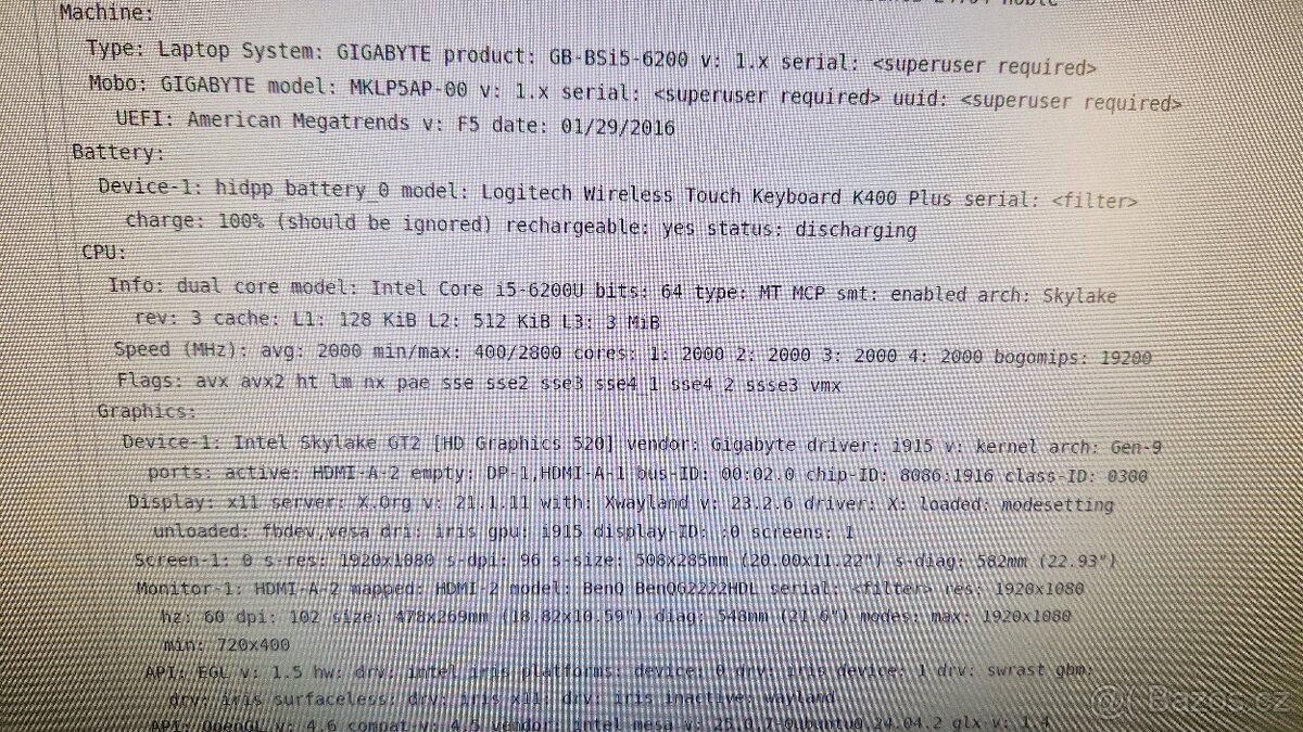 Mini PC GIGABYTE BRIX BSi5H-6200 - 6