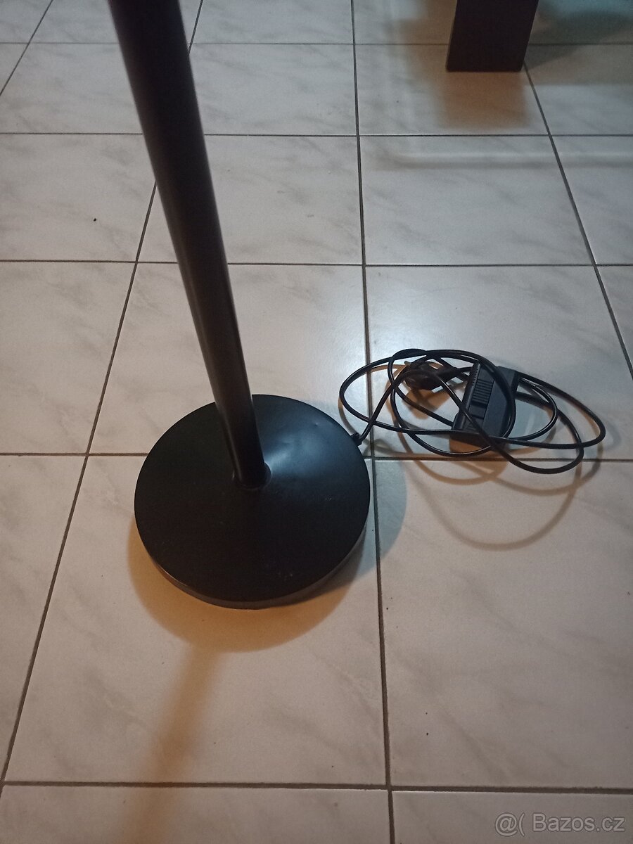 Stojanová lampa černá s reostatem levně - 6