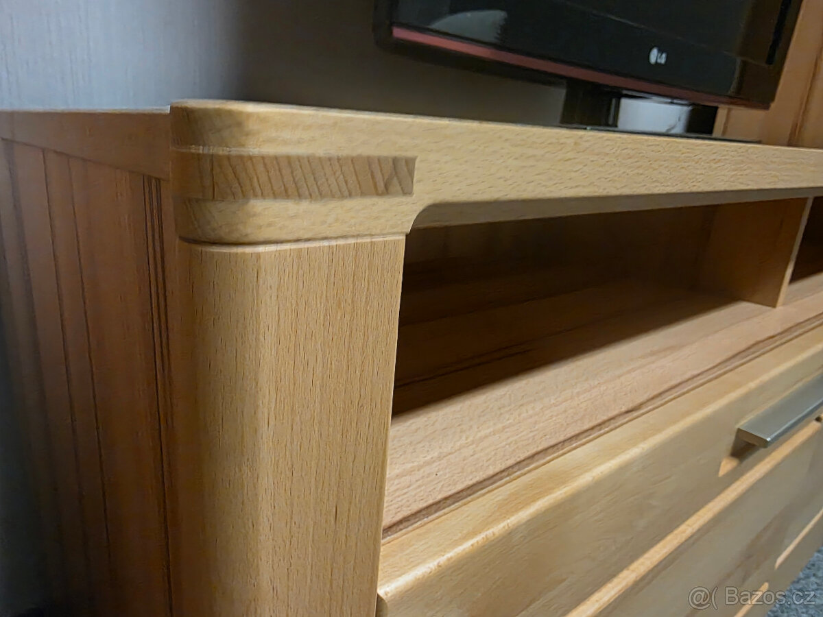 Nová obývací stěna masiv buk světle hnědá - 6