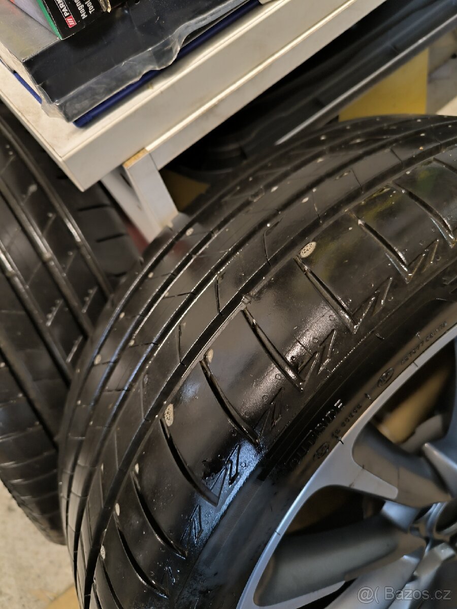 ALU kola Fiat 500 5x110 r18 Originál, pneu 6mm - 6