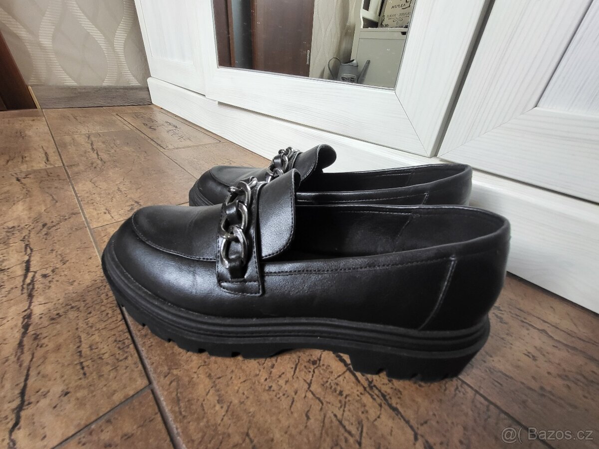 MOKASÍNY vel.41 zn.CATWALK ČERNÉ MODERNÍ - 6