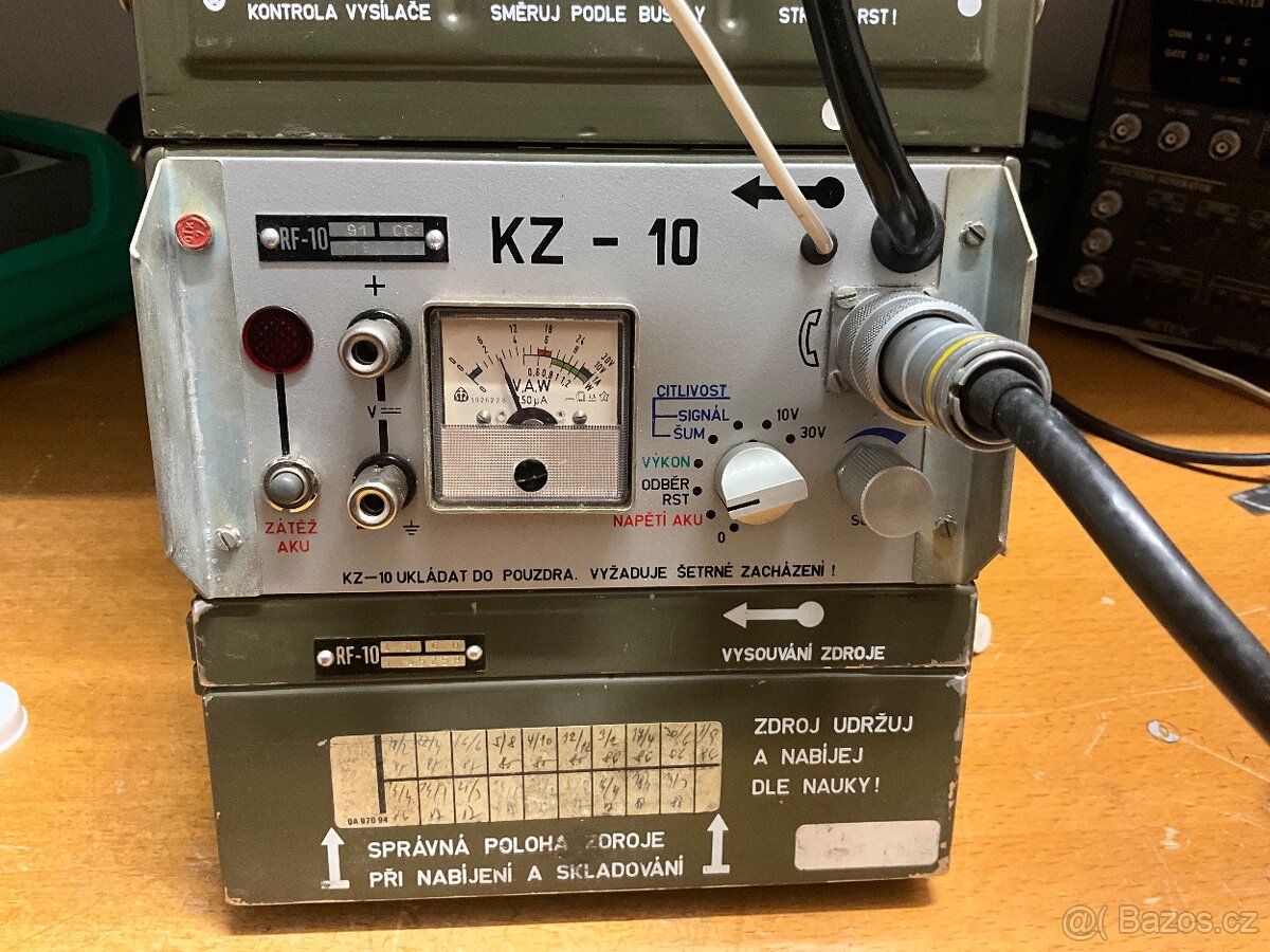 Rádiostanice Tesla RF-10, kompletní sada, odzkoušena - 6