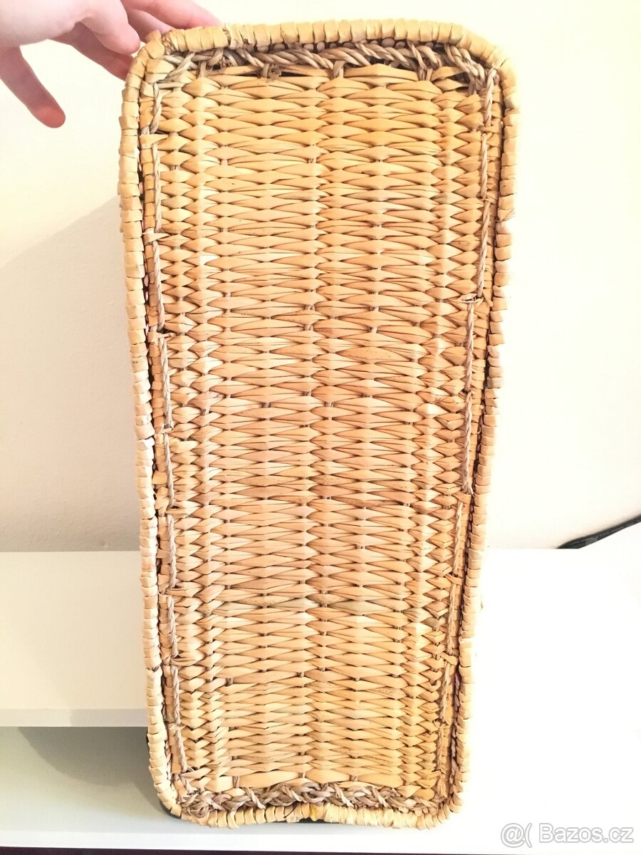 Taška / Proutěný koš - Ruční výroba - NOVÝ - 6
