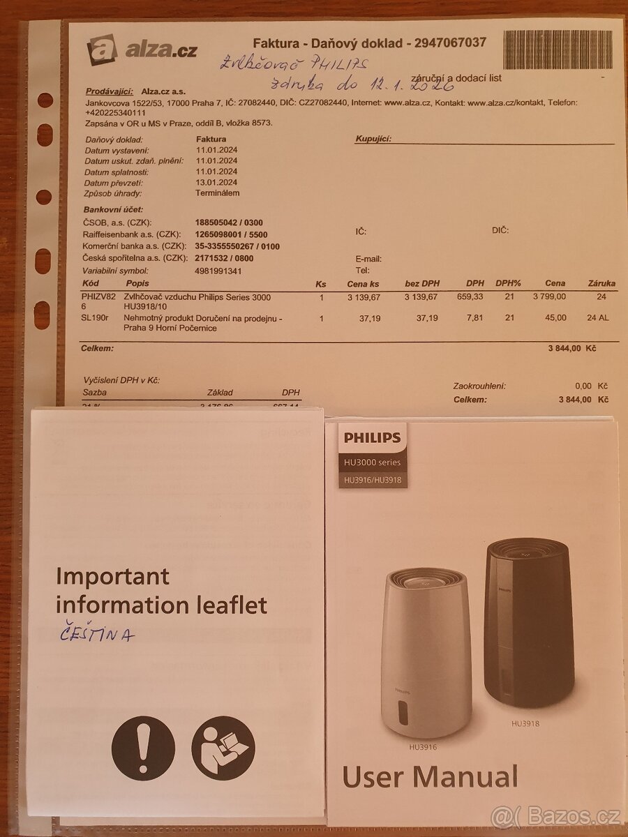 Zvlhčovač vzduchu Philips - 6