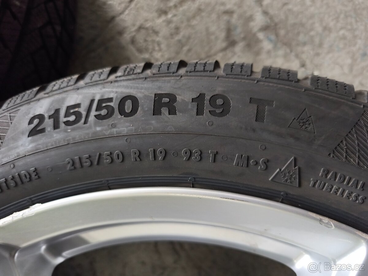 Alu kola 5x112 r19 zimní pneumatiky 215/50 r19 - 6