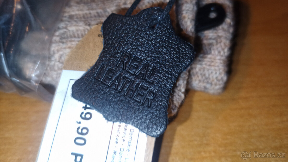 Dámské kožené rukavice vyteplené - 6