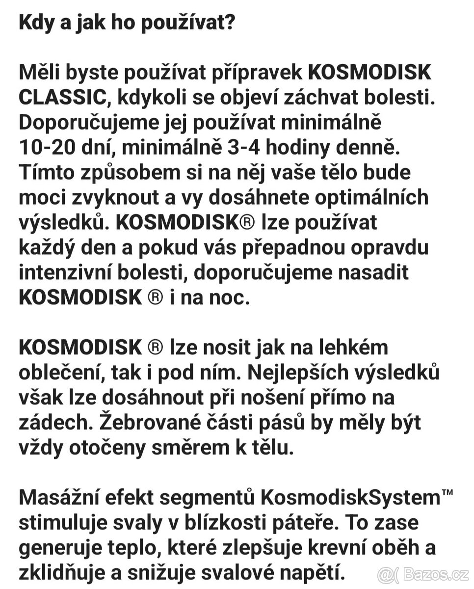Kosmodisk- Masážní pás. - 6
