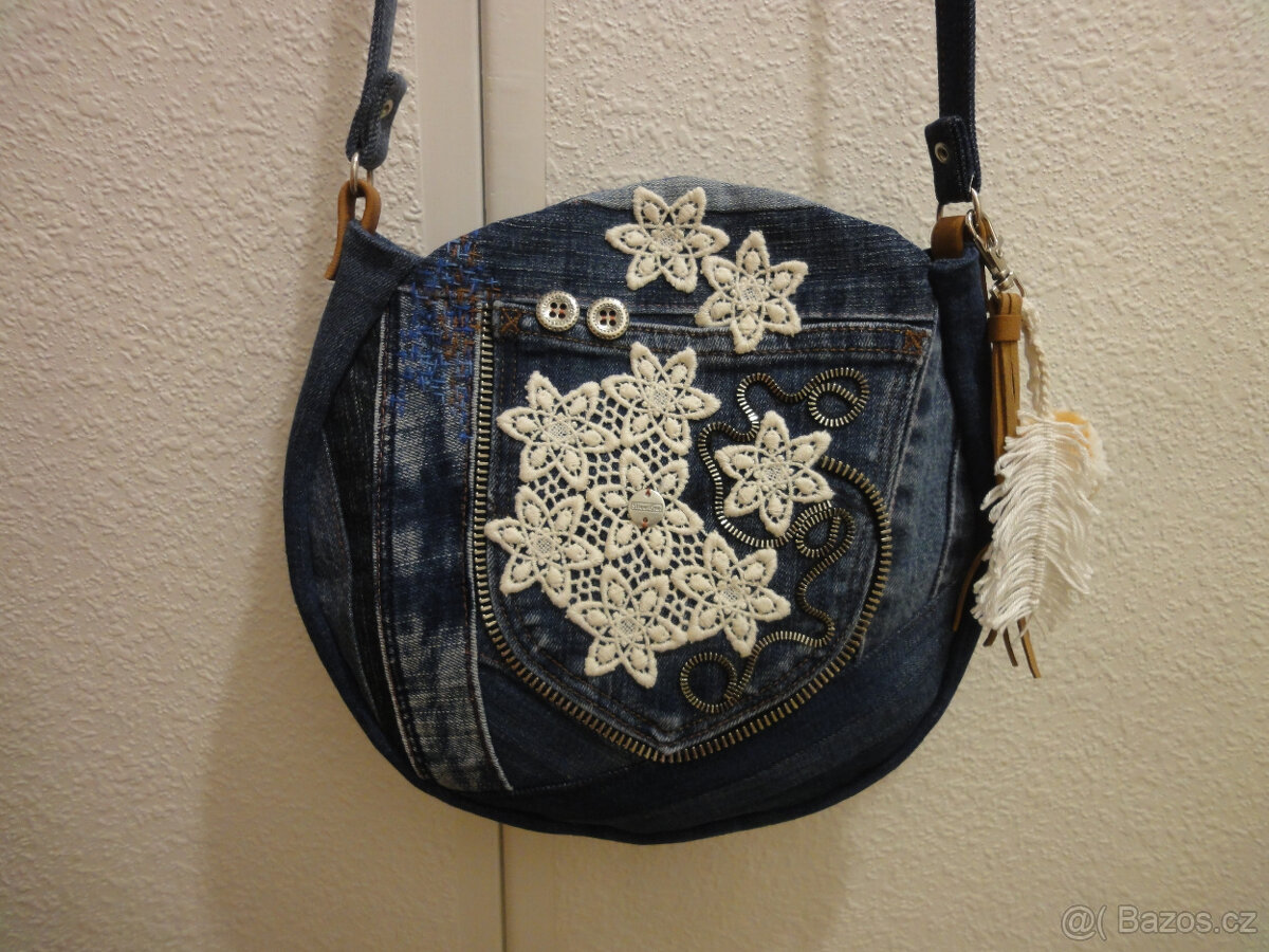 Malá džínová kabelka - 3 kusy/ORIGINÁL - 6