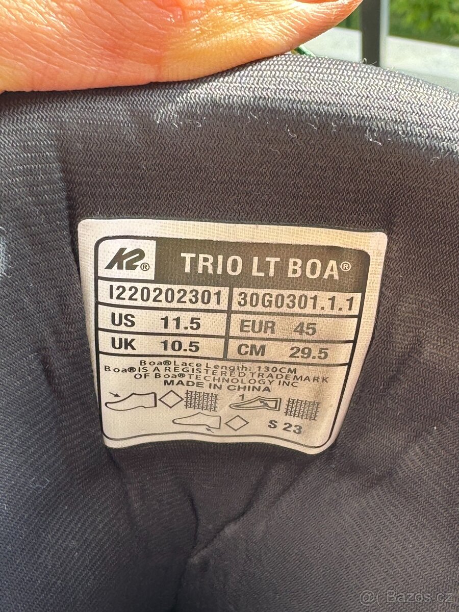 Inline brusle K2 Trio LT 100 BOA - 6