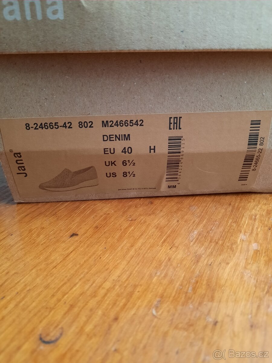 Dámské polobotky, mokasíny vel.40 - 6